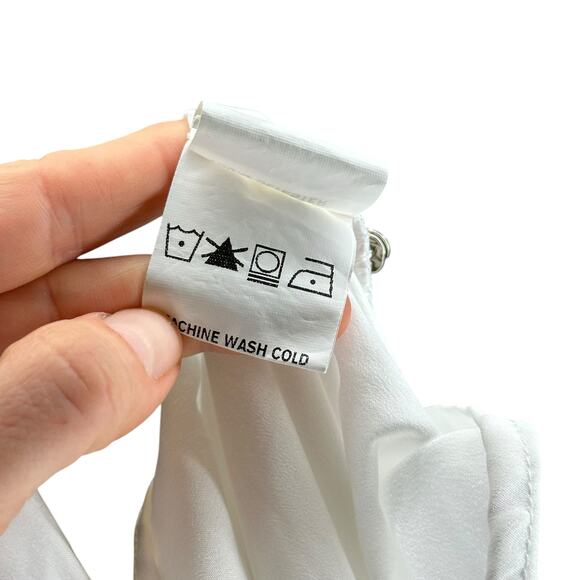 ESHAKTI Lavender Print Georgette Midi Dress Women's Size Small US 6 Cream Purple - Picture 4 of 8